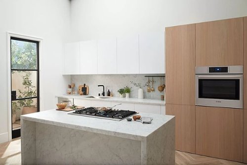 Bosch - 800 Series 30" 4.6 Cu. Ft. Built-In Single Electric Smart Wall Oven with True Convection - Stainless Steel