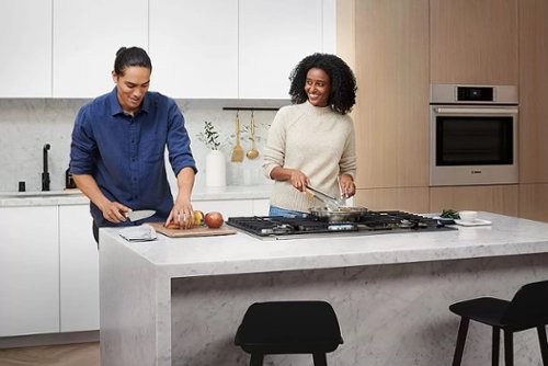 Bosch - 800 Series 30" 4.6 Cu. Ft. Built-In Single Electric Smart Wall Oven with True Convection - Stainless Steel