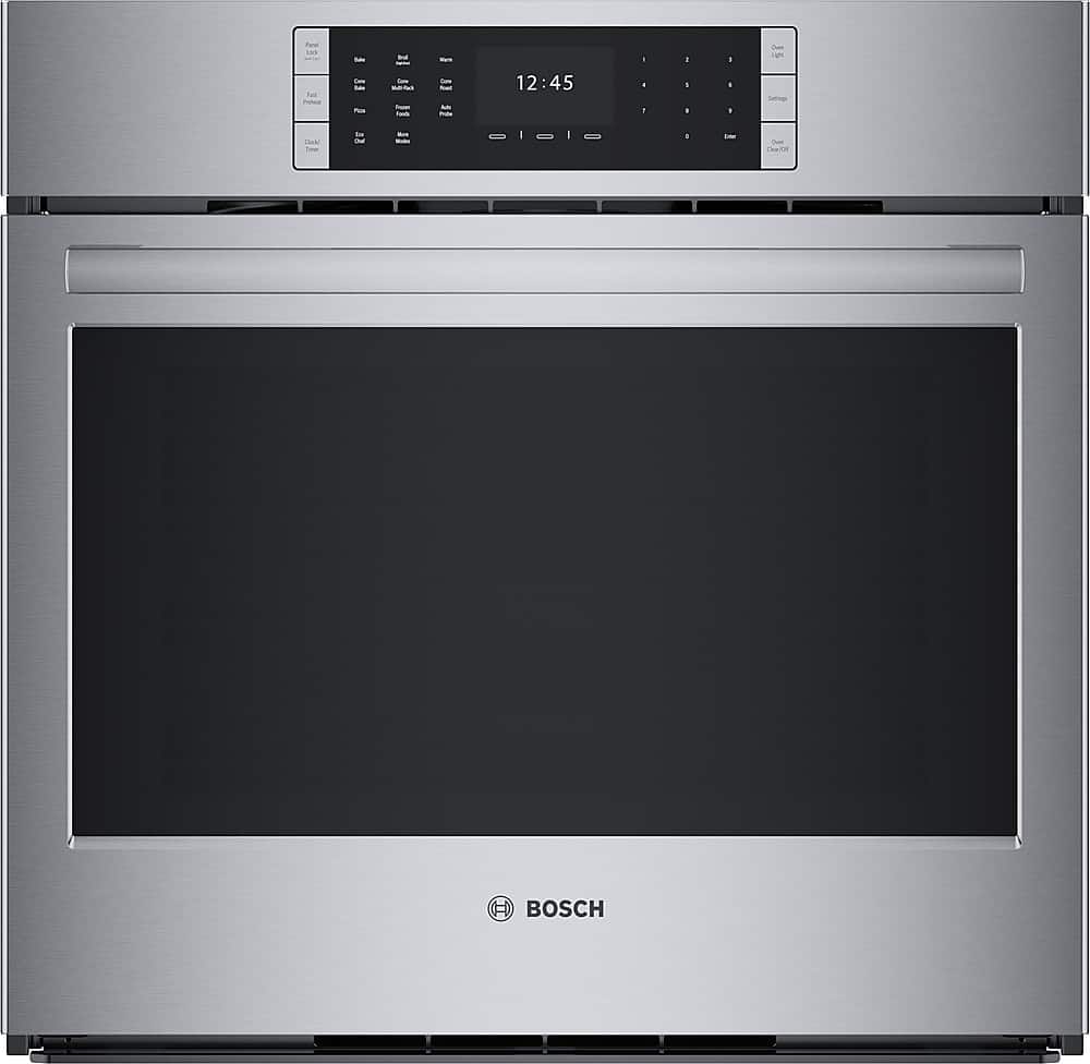 Bosch - Benchmark Series 30" 4.6 Cu. Ft. Built-In Single Electric Wall Oven with True Convection - Stainless Steel