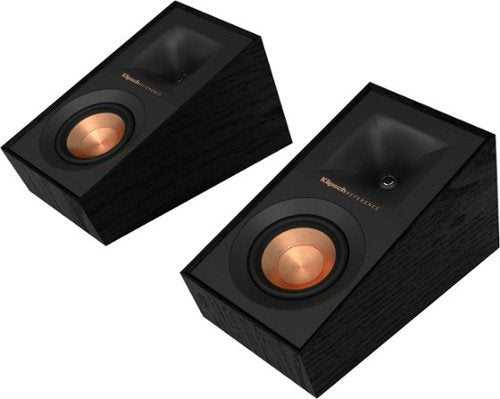 Klipsch - R-40SA Reference Series 4" 100-Watt Passive 2-Way Height Channel Speakers (Pair) - Black