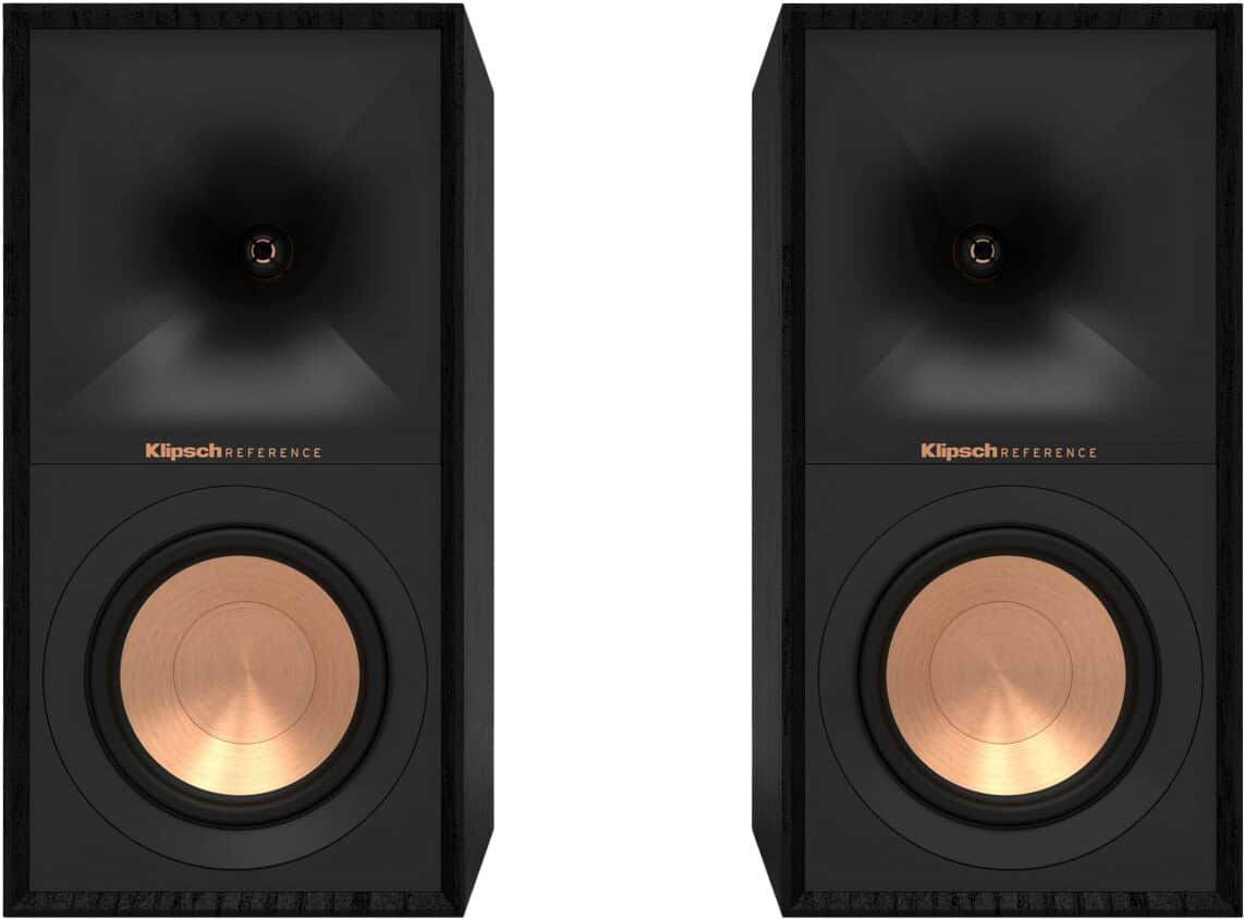 Klipsch - R-50M Reference Series 5-1/4" 340-Watt Passive 2-Way Bookshelf Speakers (Pair) - Black