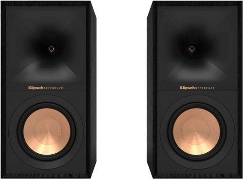 Klipsch - R-50M Reference Series 5-1/4" 340-Watt Passive 2-Way Bookshelf Speakers (Pair) - Black