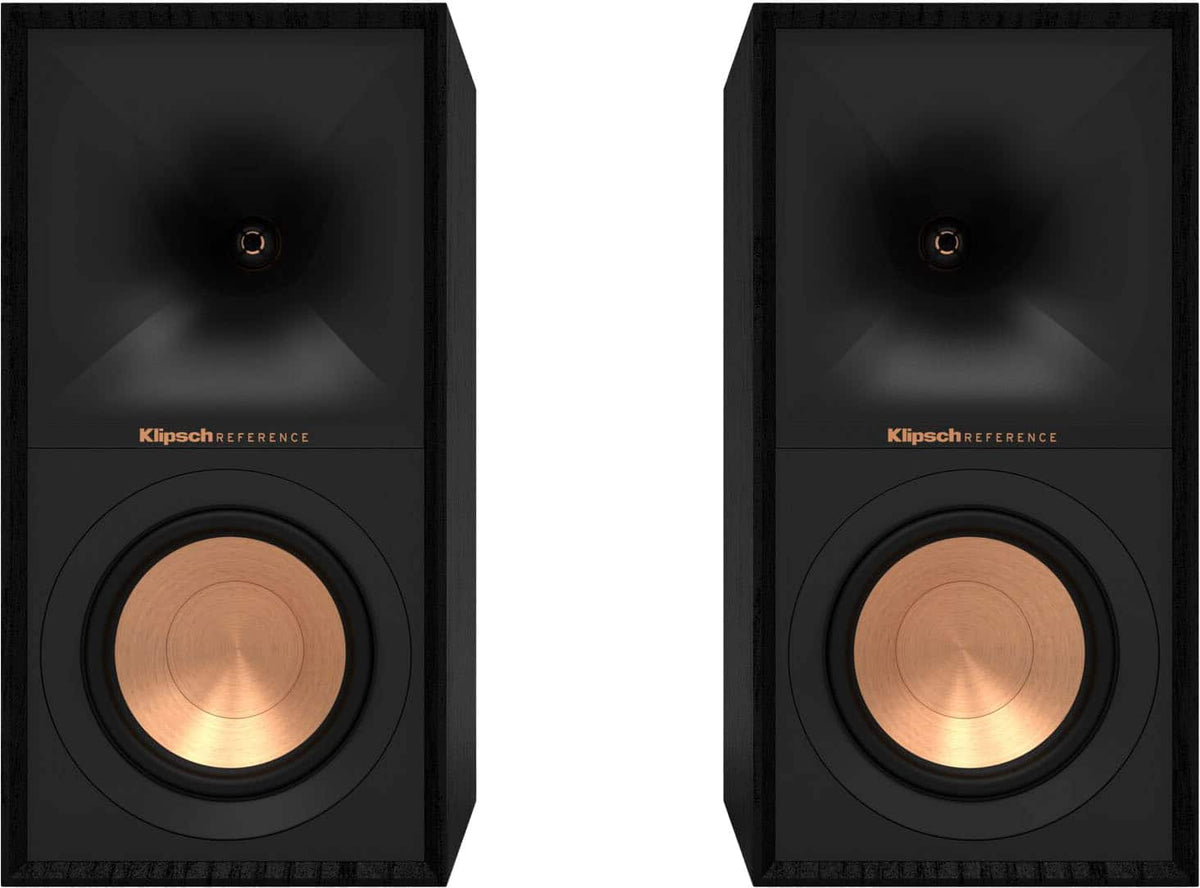 Klipsch - R-50M Reference Series 5-1/4" 340-Watt Passive 2-Way Bookshelf Speakers (Pair) - Black