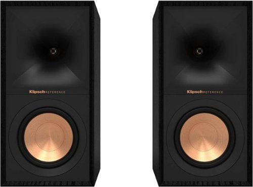 Klipsch - R-50M Reference Series 5-1/4" 340-Watt Passive 2-Way Bookshelf Speakers (Pair) - Black