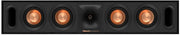 Klipsch - R-30C Reference Series Quad 3-1/2" 400-Watt Passive 2-Way Center-Channel Speaker - Black