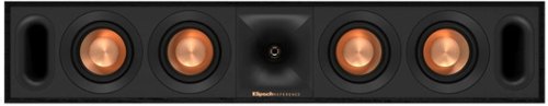 Klipsch - R-30C Reference Series Quad 3-1/2" 400-Watt Passive 2-Way Center-Channel Speaker - Black