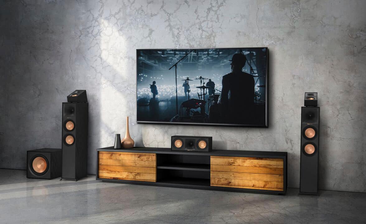 Klipsch - R-30C Reference Series Quad 3-1/2" 400-Watt Passive 2-Way Center-Channel Speaker - Black
