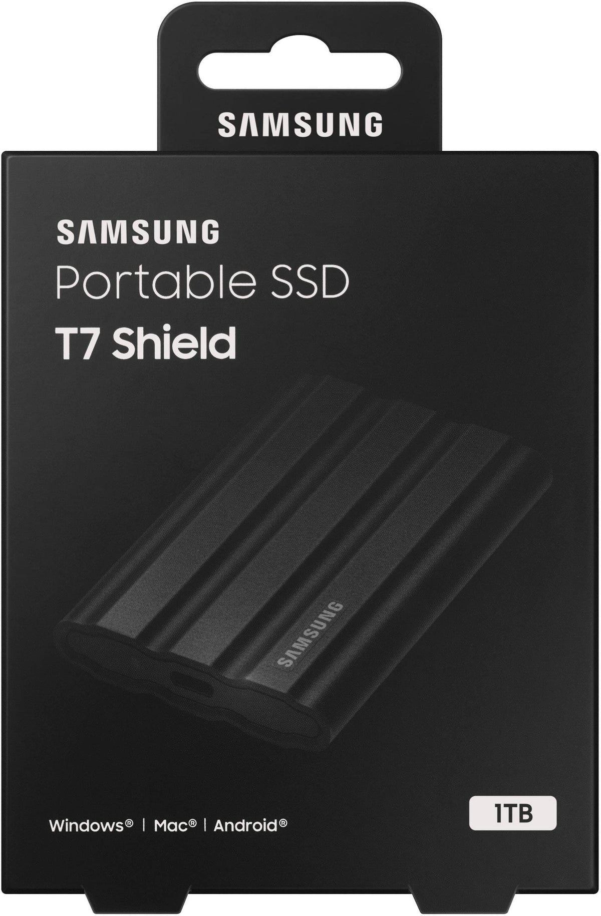 Samsung - T7 Shield 1TB, External USB 3.2 Gen 2 Rugged SSD IP65 Water Resistant - Black