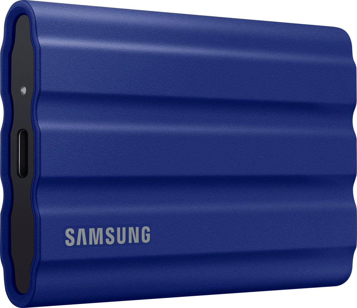 Samsung - Geek Squad Certified Refurbished T7 Shield 1TB External USB 3.2 Gen 2 Rugged SSD IP65 Water Resistant - Blue