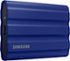 Samsung - Geek Squad Certified Refurbished T7 Shield 1TB External USB 3.2 Gen 2 Rugged SSD IP65 Water Resistant - Blue