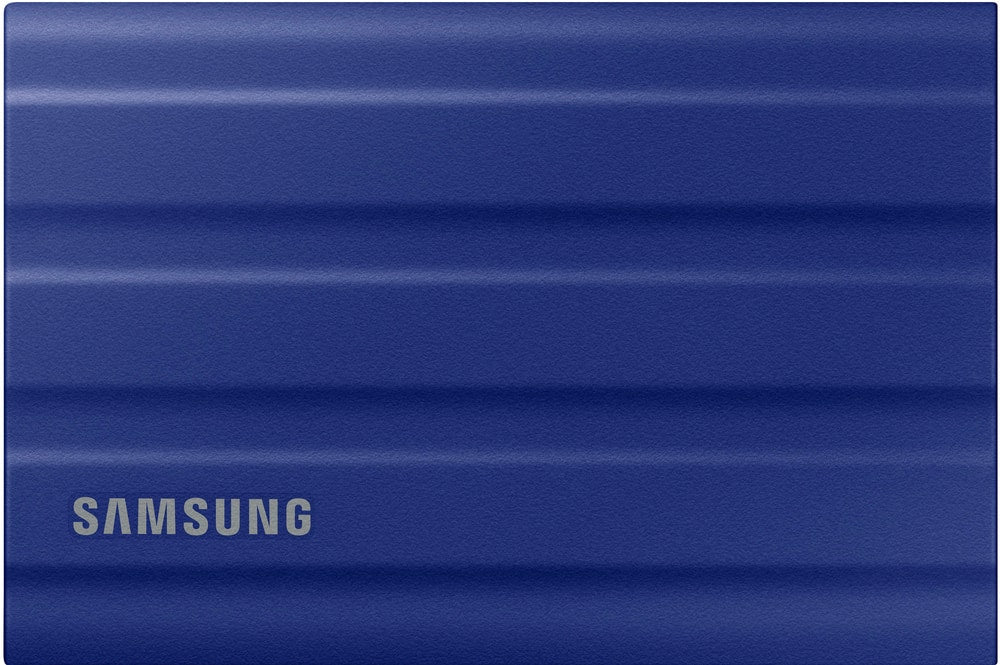 Samsung - Geek Squad Certified Refurbished T7 Shield 1TB External USB 3.2 Gen 2 Rugged SSD IP65 Water Resistant - Blue