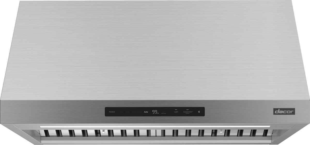 Dacor - 36 inches - Externally Vented - Wall Range Hood - Silver Stainless Steel