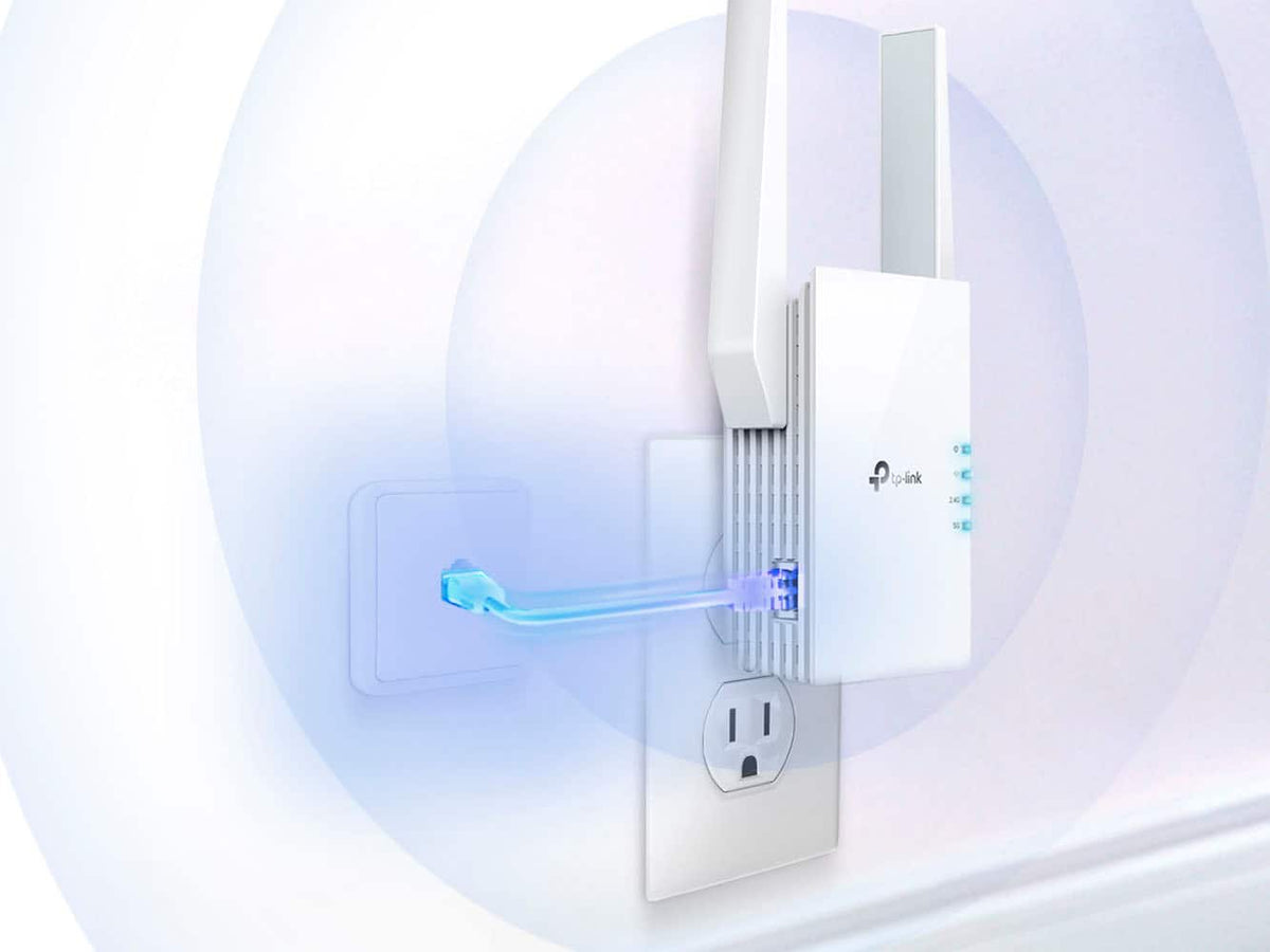 TP-Link - AX3000 Dual-Band Wi-Fi 6 Range Extender - White