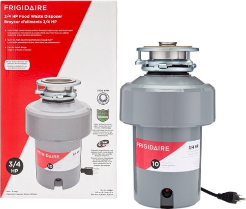 Frigidaire - 3/4HP Corded Garbage Disposal - Gray