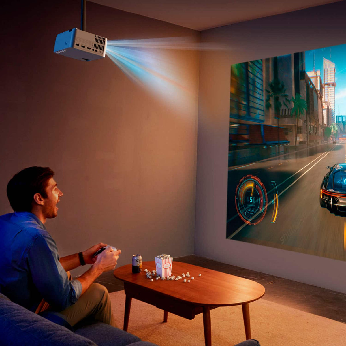 Vankyo - Leisure 470 Pro Native 1080P Wireless Single LCD Mini Projector - White