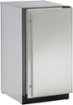 U-Line - 18" 30-Lb Freestanding Icemaker with Pump Included - Stainless Solid