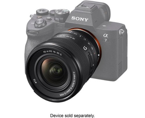 Sony - Alpha FE PZ 16-35mm F4 G Full-Frame Constant-Aperture Wide-Angle Power Zoom G Lens - Black