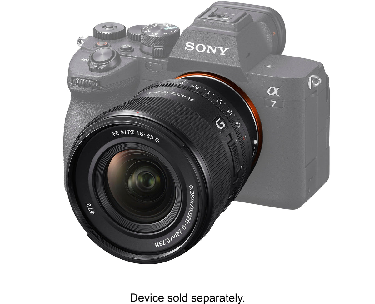 Sony - Alpha FE PZ 16-35mm F4 G Full-Frame Constant-Aperture Wide-Angle Power Zoom G Lens - Black