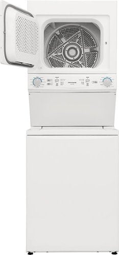 Frigidaire - 3.9 Cu. Ft Washer and 5.5 Cu. Ft. Electric Dryer Laundry Center with Long Vent - White