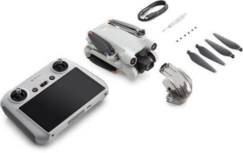 DJI - Geek Squad Refurbished Good - Mini 3 Pro and Remote Control with Built-in Screen - Gray