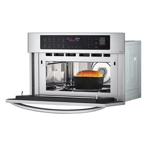 LG - 1.7 Cu. Ft. Convection Built-In Smart Microwave with Sensor Cooking and Air Fry - Stainless Steel