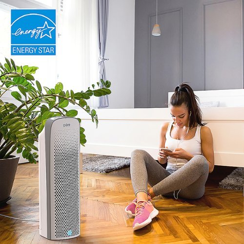 Pure Enrichment - PureZone Elite 4-in-1 True HEPA Air Purifier - White