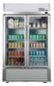 Premium Levella - 40 in. Wide 21.0 cu. ft. 2-Door Commercial Merchandiser Refrigerator Glass-Door Beverage Display Cooler - Stainless Steel