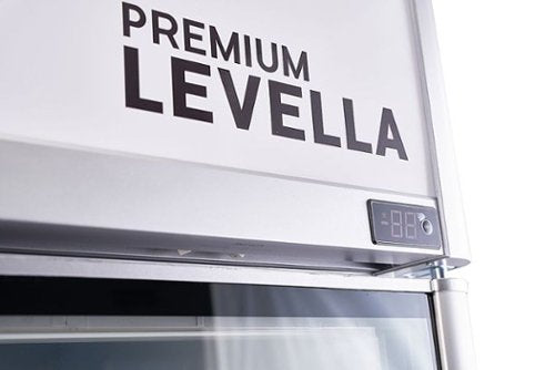 Premium Levella - 47 in. Wide 29.0 cu. ft. 2-Door Commercial Merchandiser Refrigerator Glass-Door Beverage Display Cooler - Stainless Steel
