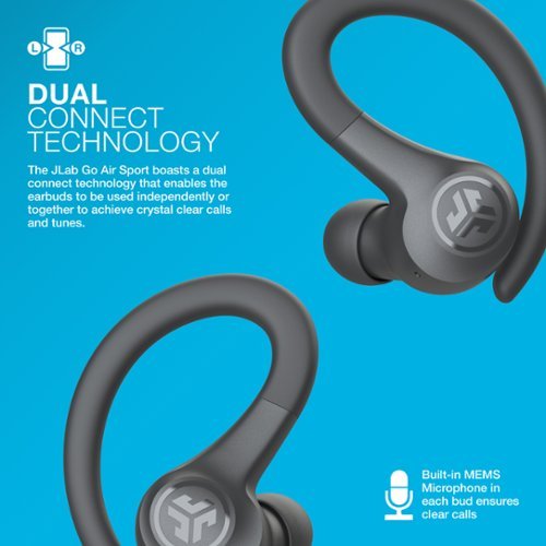 JLab - Go Air Sport True Wireless Earbuds - Graphite