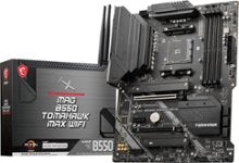 MSI - B550 TOMAHAWK MAX WIFI (Socket AM4) AMD B550 ATX DDR4 Wi-Fi 6E Motherboard - Black