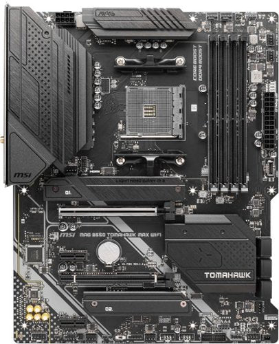 MSI - B550 TOMAHAWK MAX WIFI (Socket AM4) AMD B550 ATX DDR4 Wi-Fi 6E Motherboard - Black