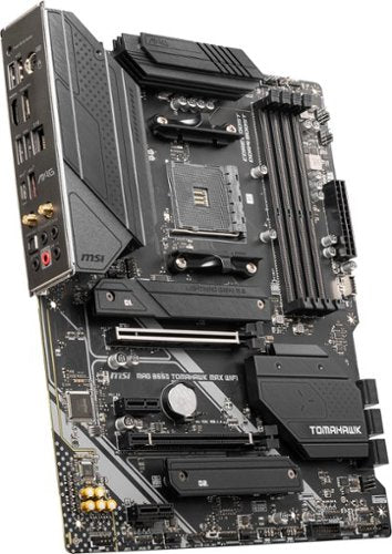 MSI - B550 TOMAHAWK MAX WIFI (Socket AM4) AMD B550 ATX DDR4 Wi-Fi 6E Motherboard - Black