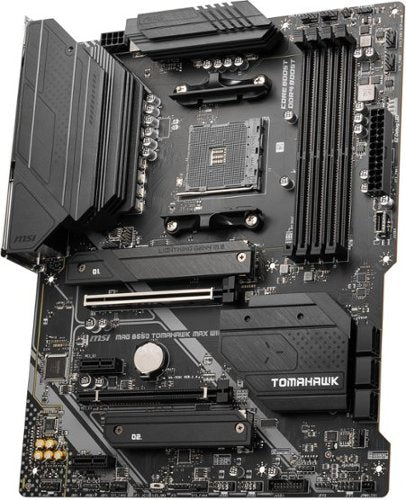 MSI - B550 TOMAHAWK MAX WIFI (Socket AM4) AMD B550 ATX DDR4 Wi-Fi 6E Motherboard - Black