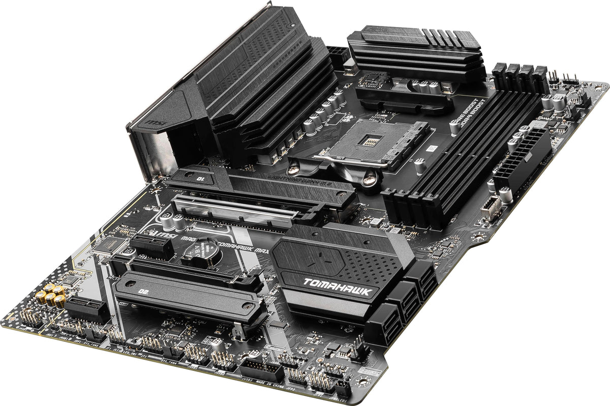 MSI - B550 TOMAHAWK MAX WIFI (Socket AM4) AMD B550 ATX DDR4 Wi-Fi 6E Motherboard - Black