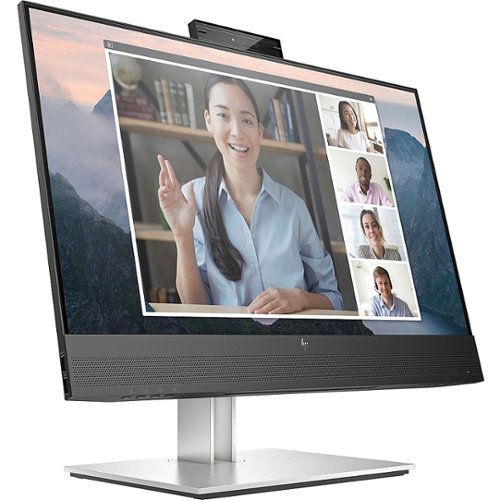 HP - E24mv G4 FHD Conferencing Monitor 23.8 LCD FHD - Black/Silver