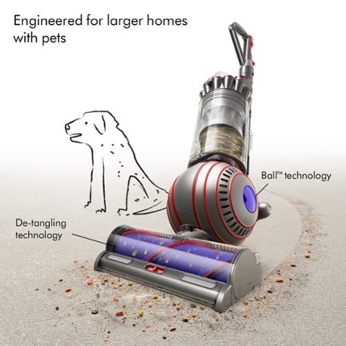 Dyson - Ball Animal 3 Upright Vacuum with 2 accessories - Nickel/Silver