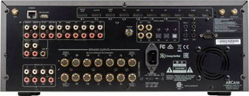 Arcam - AVR31 1260W 7.1 Ch. Bluetooth capable With Google Cast and 8K Ultra HD HDR Compatible A/V Home Theater Receiver - Gray
