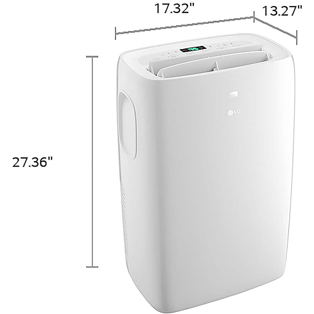 LG - 250 Sq. Ft. 6,000 BTU DOE Portable Air Conditioner - White