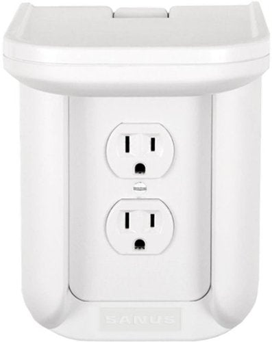 Sanus - Small Device Outlet Speaker Mount - White