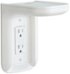 Sanus - Small Device Outlet Speaker Mount - White