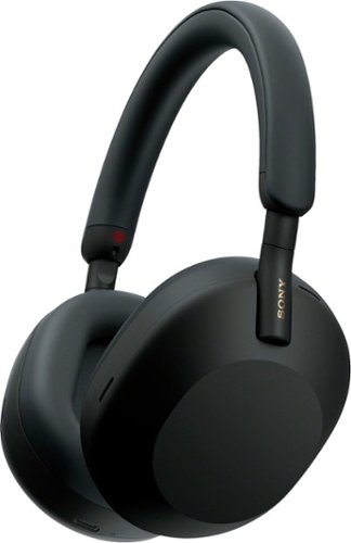 Sony - WH-1000XM5 Wireless Noise Cancelling Over-the-Ear Headphones - Black