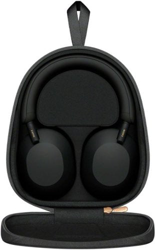 Sony - WH-1000XM5 Wireless Noise Cancelling Over-the-Ear Headphones - Black
