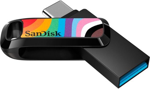 SANDISK - Ultra Dual Drive Go Rainbow Pride Edition 128GB USB-A/USB-C Flash Drive - Multi