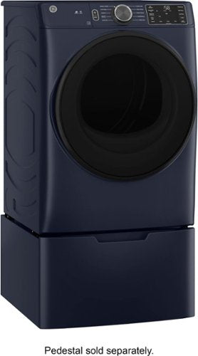 GE - 7.8 Cu. Ft. Stackable Smart Electric Dryer with Sanitize Cycle - Sapphire Blue