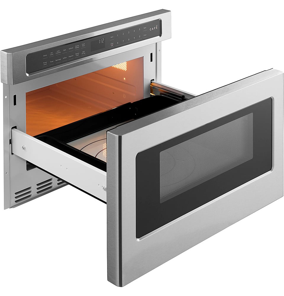 Café - 1.2 Cu. Ft. Built-In Drawer Microwave with Sensor Cook and Sensor Reheat - Stainless Steel