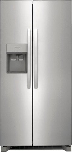 Frigidaire - 33 in. Wide 22.3 Cu. Ft. Side-by-Side Refrigerator - Stainless Steel