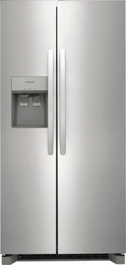 Frigidaire - 33 in. Wide 22.3 Cu. Ft. Side-by-Side Refrigerator - Stainless Steel