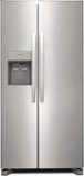 Frigidaire - 33 in. Wide 22.3 Cu. Ft. Side-by-Side Refrigerator - Stainless Steel