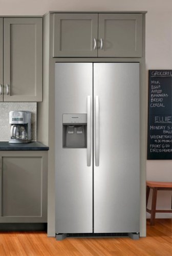 Frigidaire - 33 in. Wide 22.3 Cu. Ft. Side-by-Side Refrigerator - Stainless Steel