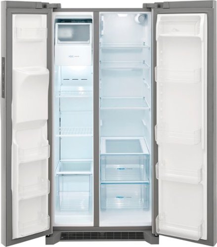 Frigidaire - 33 in. Wide 22.3 Cu. Ft. Side-by-Side Refrigerator - Stainless Steel